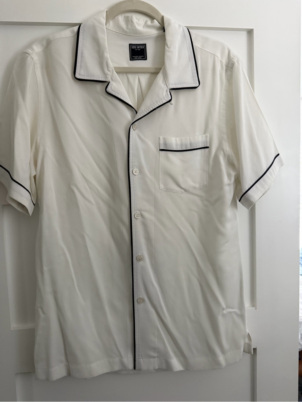 Todd Snyder Piped Japanese Rayon Button Down